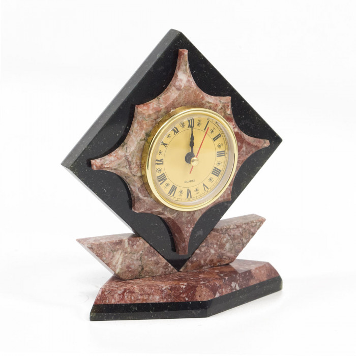 Каменные часы «Звезда» из креонида - фото 0